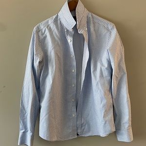 Untuckit men’s button down size medium blue checkered